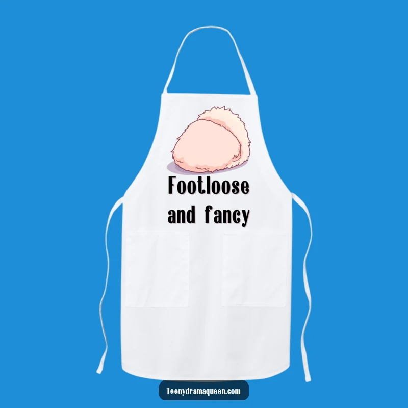 Funny Dramatic Slipper Apron - Fluffy Chef, Exaggerated Shadow, Perfect Kitchen Gift