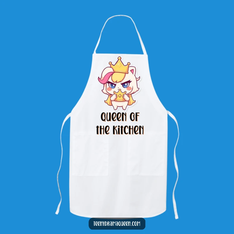 Funny Haughty Crown Apron: Rule the Kitchen with Hilarious Authority