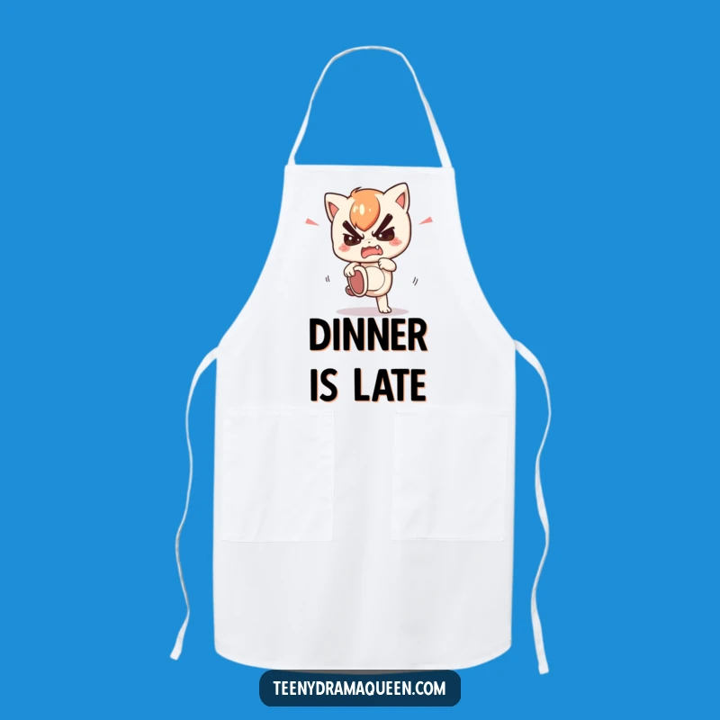 Funny Stomping Kawaii Character Apron - Cook with Dramatic Flair