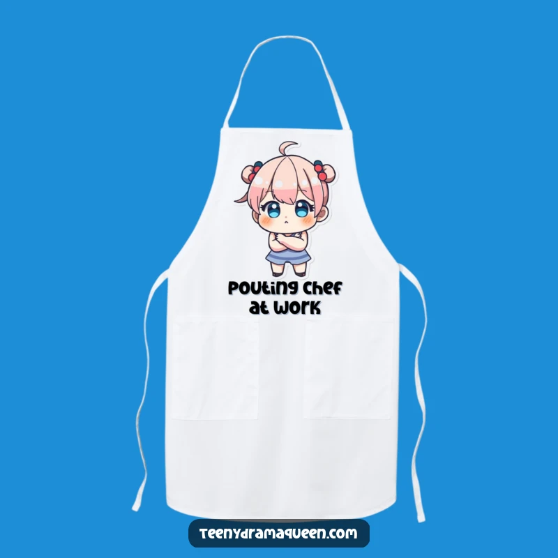 Funny Teeny Pout Apron - Adorable Chef Gift for Stubborn Cooks!