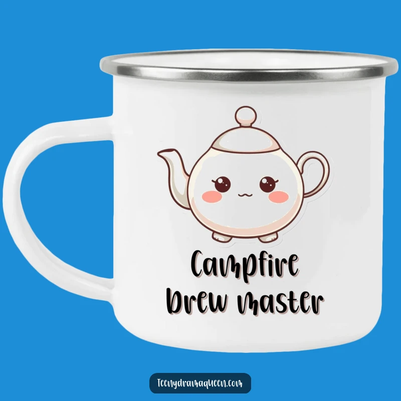 Funny Expressive Teapot Camping Mug: Whimsical Drinkware for Cozy Campfires