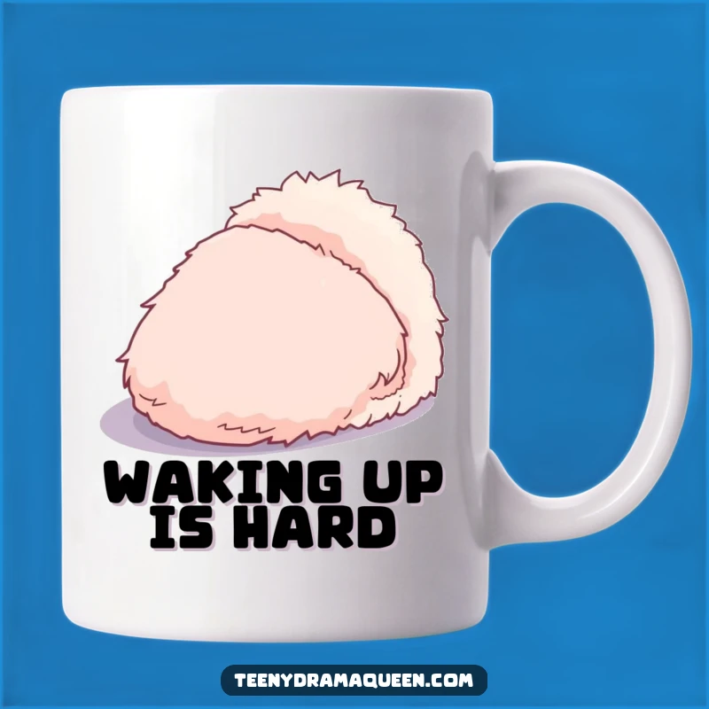 Funny Dramatic Slipper Mug - Exaggerated Shadow, Fluffy Character, Perfect Gift