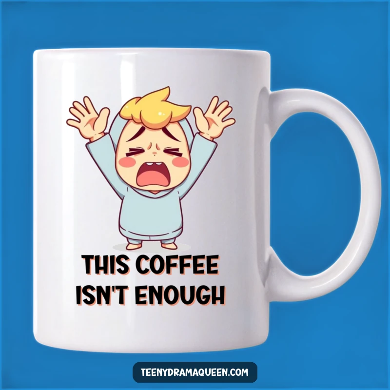 Funny Exasperated Character Mug - Utterly Fed Up and Perfect Funny Gift