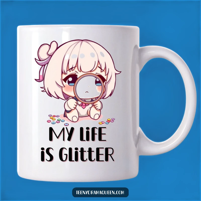 Funny Detective Mug: Funny Character Magnifying Sequin, The Perfect Gift for Detail Lovers