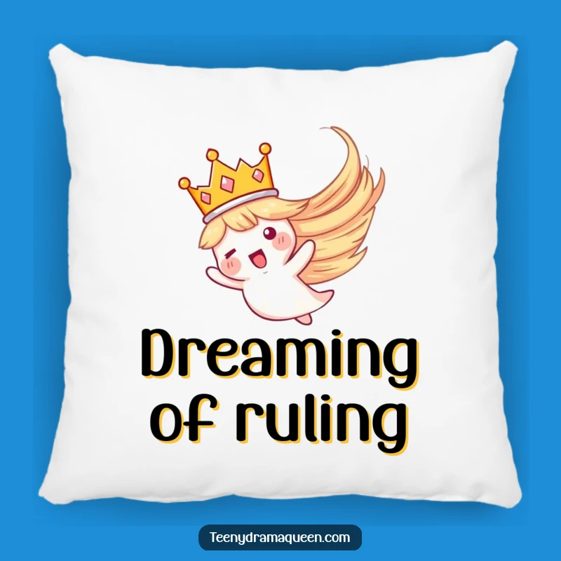 Funny Crown Whirlwind Pillow: Soft & Cozy Flying Crown Design, Humorous Comfort Gift