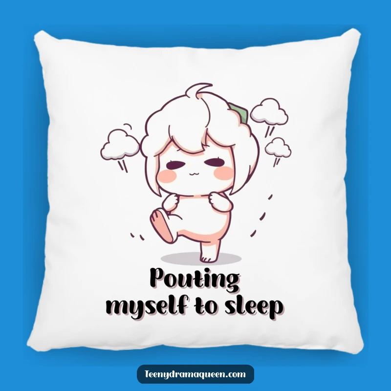 Funny Stomping Character Pillow: Cozy Pouting Stormy Cushion, Perfect Funny Gift