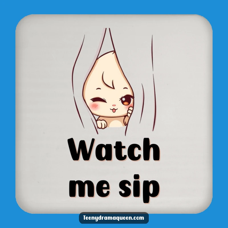 Funny Mischievous Coasters: Protect Tables With Playful Peek Humor