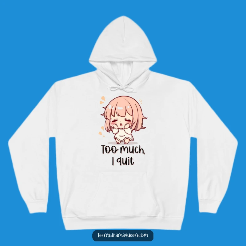Cozy Funny Fainting Hoodie: Dramatic Flourish Character for Warmth and Wit