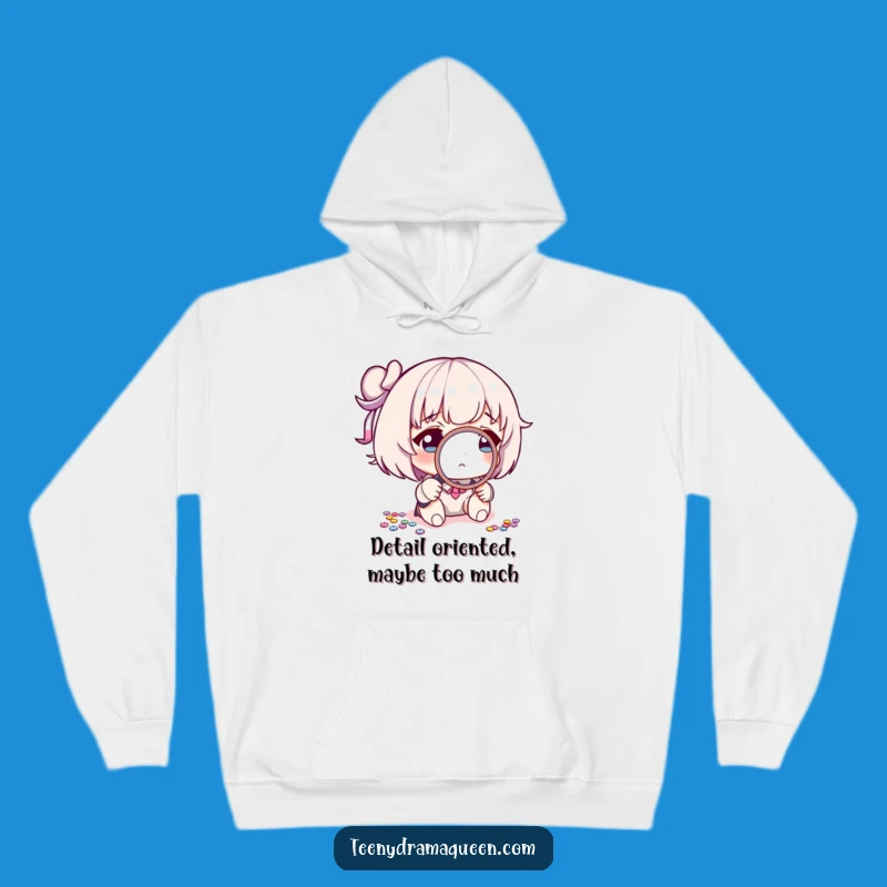 Funny Sequin Detective Hoodie: Cozy Character Magnifying Sparkle, Ultimate Funny Gift