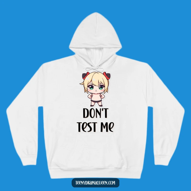 Funny Tiny Pout Hoodie: Cozy Dramatic Character Sweatshirt Gift