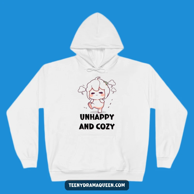 Funny Stomping Character Hoodie: Cozy Pouting Stormy Sweatshirt, Perfect Funny Gift