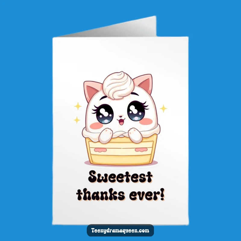 Free Printable Thank You Card: Fanning Cake's Warm Thanks Printable Card