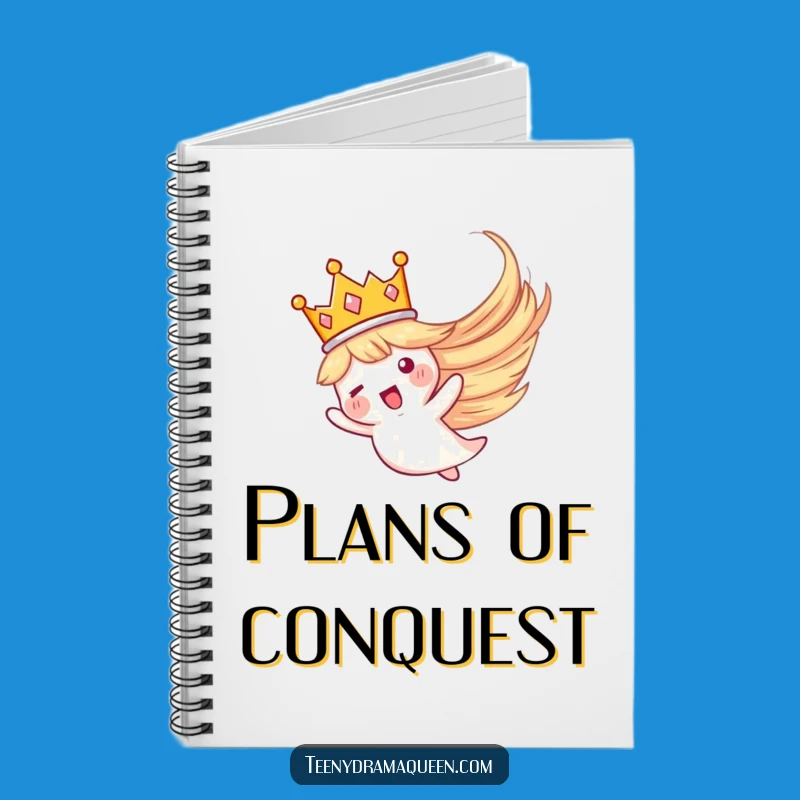 Funny Crown Whirlwind Notebook: Journal Your Reign, Humorous Regal Gift for Writers