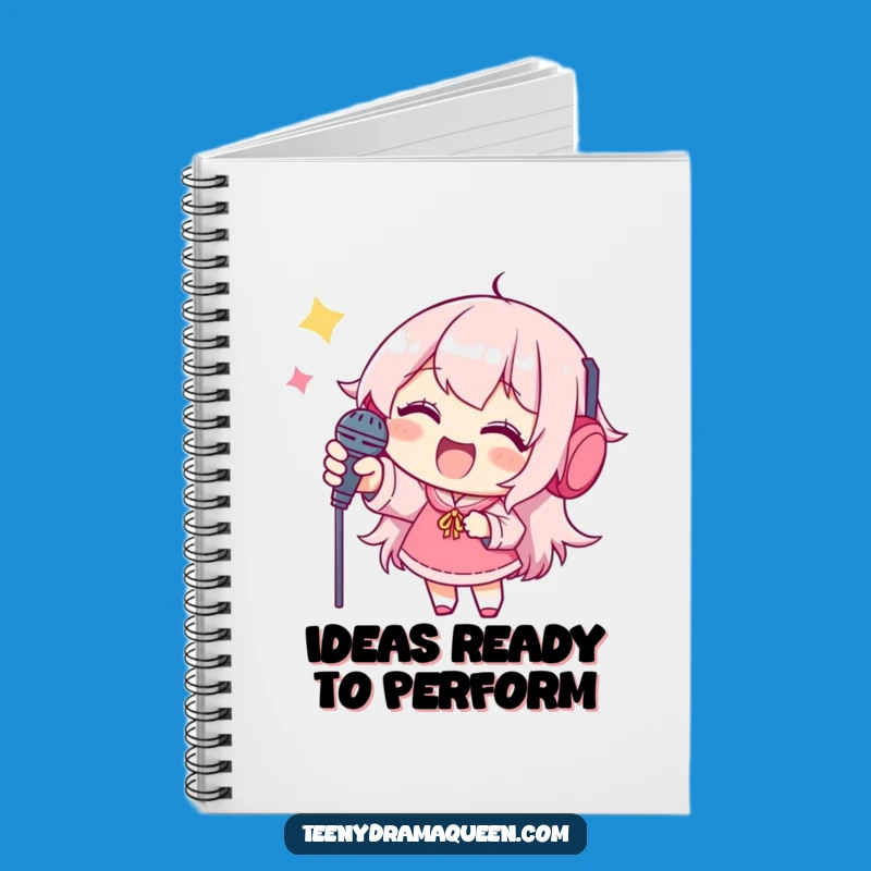 Funny Idea Journal: Joyful Character's Mic Inspiration, Perfect Creative Gift!