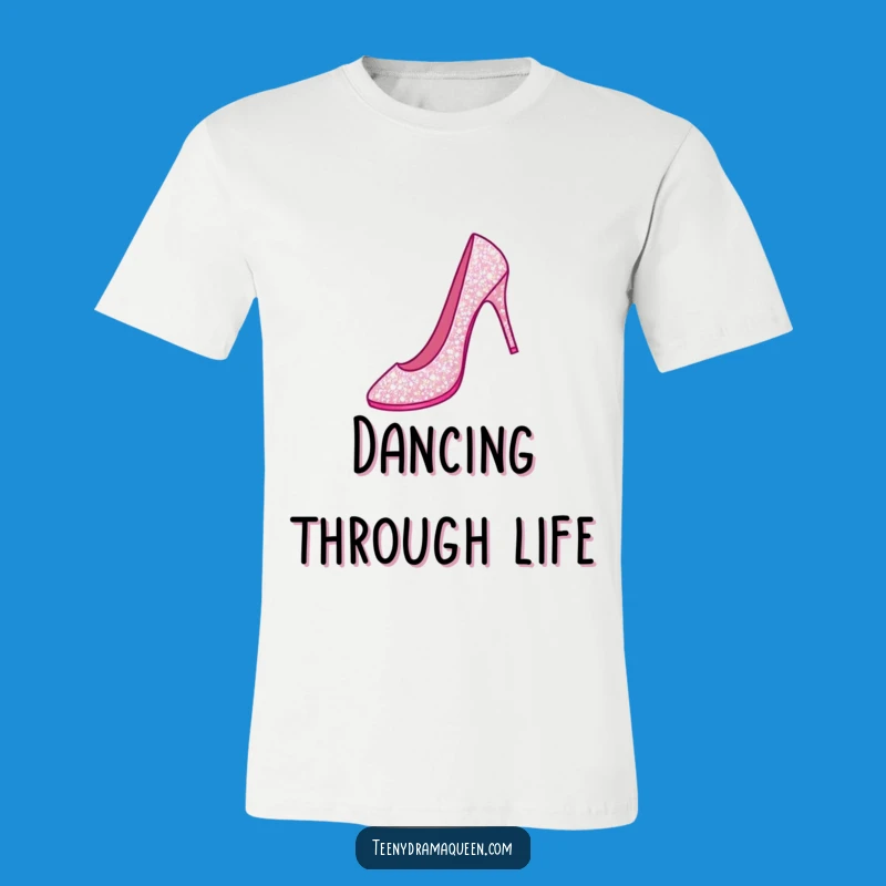 Funny Sparkly Stiletto Jeté T-Shirt: Elegant Dance Design, Hilarious Fashion Gift