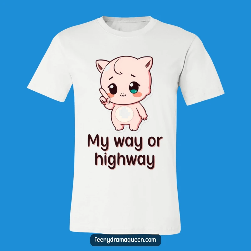 Funny Tiny Finger Huff Tee - Adorable Character Shirt, Perfect Gift!