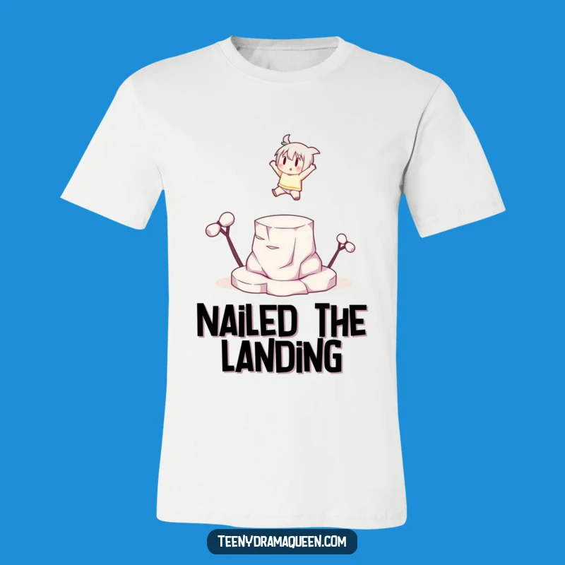 Funny Leaping Character T-Shirt, Show Off Your Dramatic Achievements