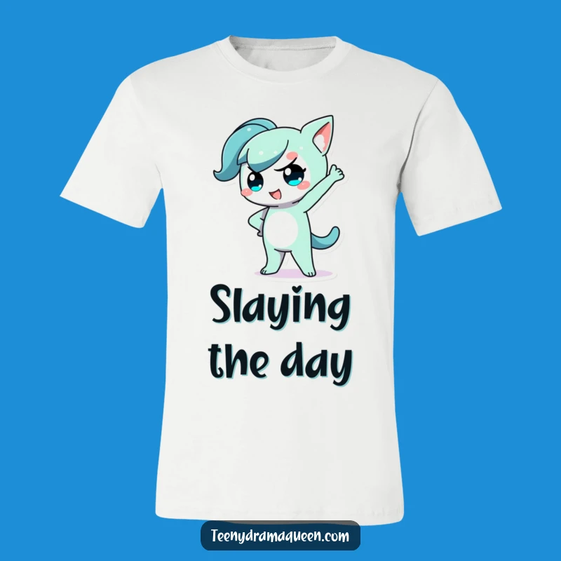 Funny Kawaii Dramatic Pose T-Shirt: Sassy Hand-on-Hip Gift Tee