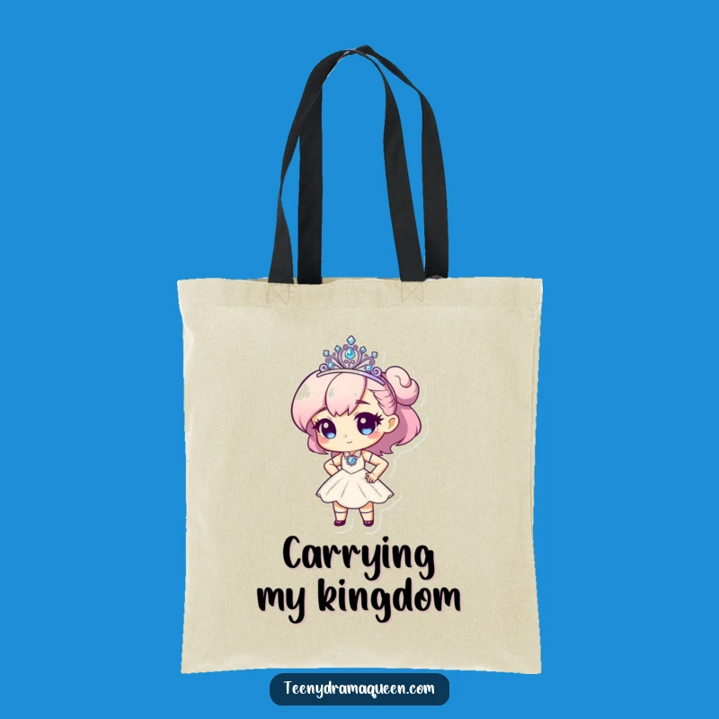Funny Tiny Diva Tiara Tote Bag - Durable & Glamorous Accessory Bag